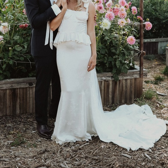 Daughters of Simone Lottie silk wedding dress - Picture 8 of 8